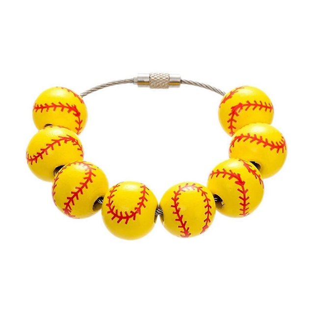 Dijes deportivos, accesorios de cuentas de madera, dije para, Simply Southern, bolso de playa amarillo
