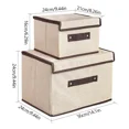 thumbnail image 2 of Caja de almacenamiento de ropa plegable de 2 piezas con tapa ER, 2 of 5