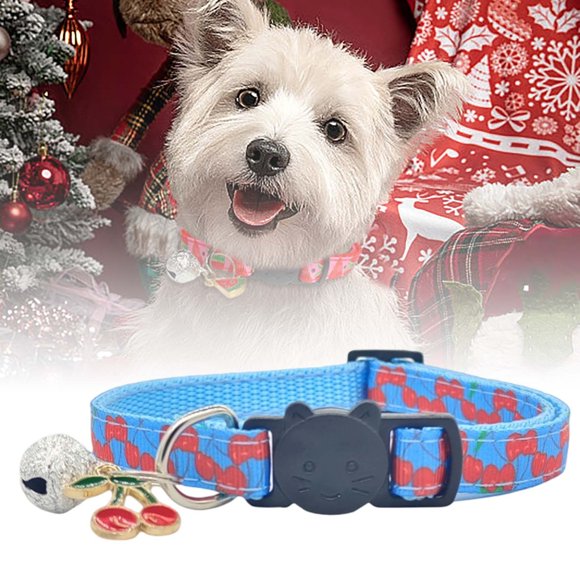 Adjustable Cat and Collar with Breathable Fruits Design Buckle for No Perfect For