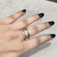 thumbnail image 5 of 3 Tone Spinner Band, Meditation Ring, 925 Sterling Silver Ring, Spinning Thumb Ring, Multi Tone Ring, Fidget Ring, Handmade Jewelry, Christmas Oxidized, Womans Band Ring, Anxiety Ring, Mans Band Gifts, 5 of 6