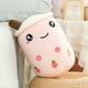 thumbnail image 3 of Peluche de taza de té con burbujas de leche de la familia Kawaii de 24/50 cm, bonito animal de peluche con sabor a frutas, almohada con forma de bebida para abrazos, decoración del hogar para niños, 3 of 5