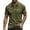 Army Green, variant on Men's US 250th Anniversary Polo Shirt with 1776-2026 Print and Contrast Tipping Collar Featuring Short Sleeve Design for Independence Day Patriotic Celebrations Army Green L