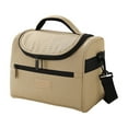 thumbnail image 2 of ShaoXinWan Insulated Lunch Bags with Shoulder Straps - Reusable Leakproof Lunch Box Cooler Tote Bag for School, Work, Picnic & Beach(Khaki), 2 of 6