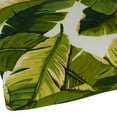 thumbnail image 3 of Palm Leaves White Outdoor Square Throw Pillow (2-pack), 3 of 4