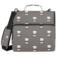 thumbnail image 2 of Zipper Binder Cute Tie Puppy 1.5 Inch Binder Folder Bag with Shoulder Strap and Handle, 2 of 8