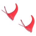 thumbnail image 3 of 10 pinzas para el pelo con forma de cuerno de diablo rojo, bonitas pinzas para el pelo de cosplay para Navidad y Halloween., 3 of 14