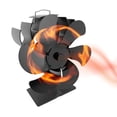 thumbnail image 1 of Ventilador de estufa de leña Ventilador de estufa alimentado por calor Ventilador calefactor Ventilador de chimenea para/pellets/quemador de leña/chimenea, 1 of 5