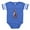 Royal Blue, variant on CafePress - Gday Mate Kangaroo - Cute Infant Baby Football Bodysuit