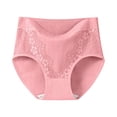 thumbnail image 3 of Swuxness Women's High Waist Breathable Briefs, Women Panties, Women's Breathable High Waisted Comfortable Lace Soft No Show Seamless Panties Hot Pink, XL, 3 of 5