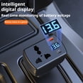 thumbnail image 3 of Car Power Inverter, Convert 12V/24V to 220V AC, 11.5cmx7cmx4.3cm, Fast Charging, Overvoltage Protection, 180-Degree Rotation, 3 of 7