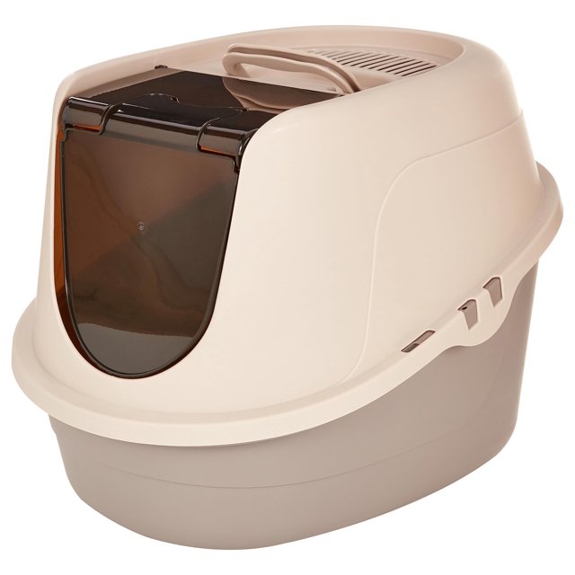 Amazon Basics - Caja de arena con capucha para gatos, 21 x 16 x 15 pulgadas, estándar AmazonBasics NA