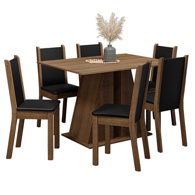 Juego de Comedor con Mesa y 6 Sillas Madesa Wendy MN