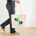 thumbnail image 4 of CafePress - Rainbow Love Tote Bag - Unisex Canvas Tote Bag, Beige, 1-Piece, 4 of 7