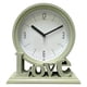 thumbnail image 1 of Reloj de mesa geométrico decorativo con números arábigos, silencioso y redondo. Verde, 1 of 9