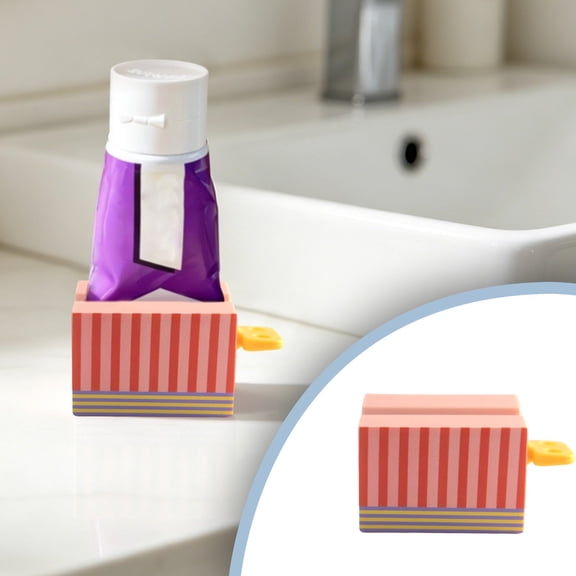 Toothpaste Tube Squeezer, Dispenser Clip for Maximum Toothpaste Extraction, Yellow