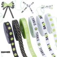 thumbnail image 1 of 6 Rolls 6 Styles Tennis Printed Polyester Grosgrain Ribbon Garment Accessories Mixed Color 3/8 inch(10mm) about 5.00 Yards(4.57m)/Roll 1 roll/style, 1 of 5