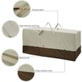thumbnail image 2 of Nvzi Patio Cushion Storage Bag Waterproof, Heavy Duty 420D Oxford Garden Outdoor Extra Large Furniture Storage Bag with Reinforced Handles, Zipper and Storage Bag 60" L x 28" W x 20" H (1 Pack), 2 of 5