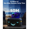 thumbnail image 5 of Ikarao Karaoke Machine for Adults, Built-in 13.3-inch Screen, Portable Bluetooth Speaker with 2 Wireless Mics for TV, Music Party, 5 of 12