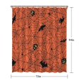 thumbnail image 5 of Halloween Spider Web Silhouette Pattern Shower Curtain 72"x84" ,Bathroom Decorative Shower Curtains Set with 12 Hooks,Modern Waterproof Washable Shower Curtain, 5 of 6