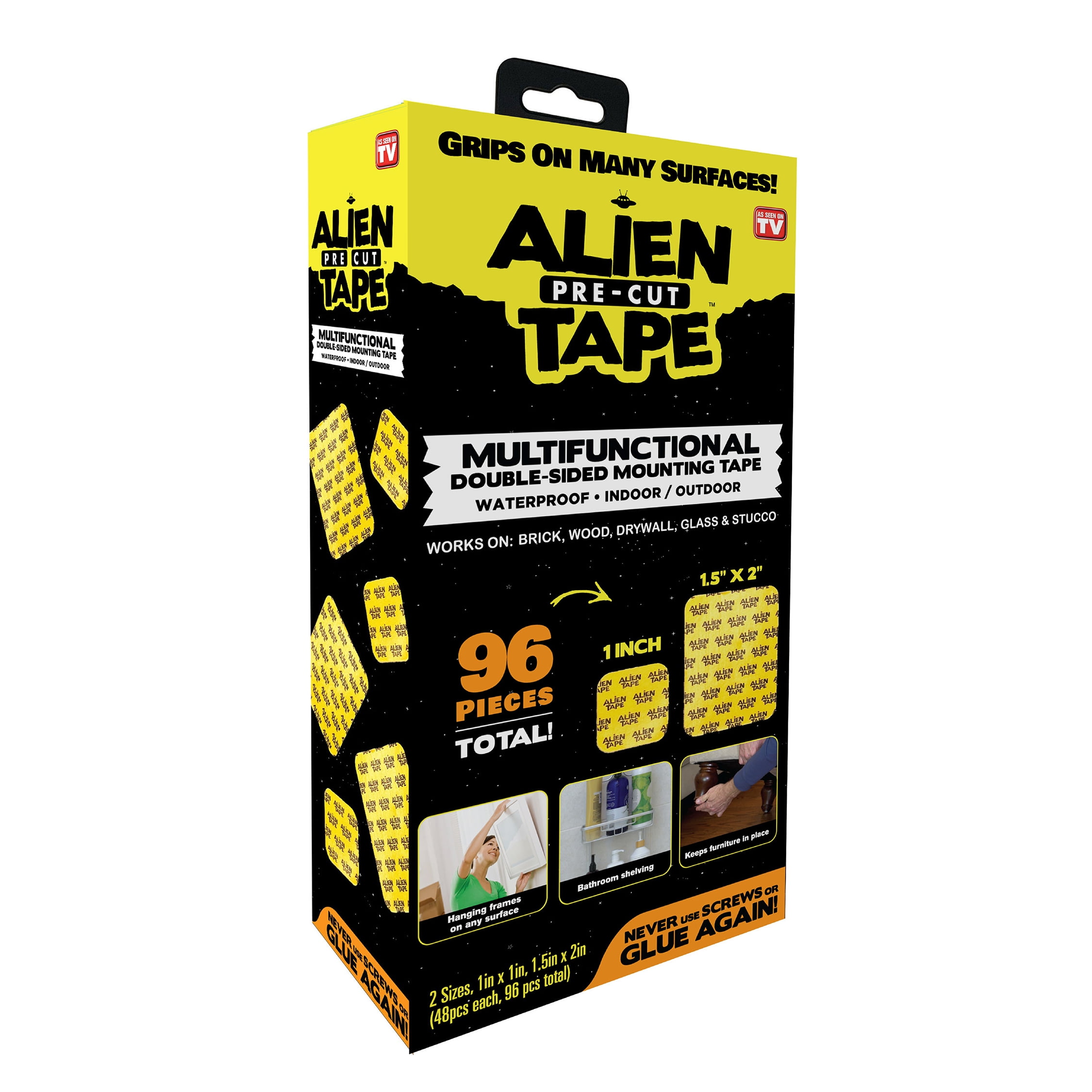 Alien Tape Pre Cut Nano Tape Multipurpose Reusable AlienTape As Seen On