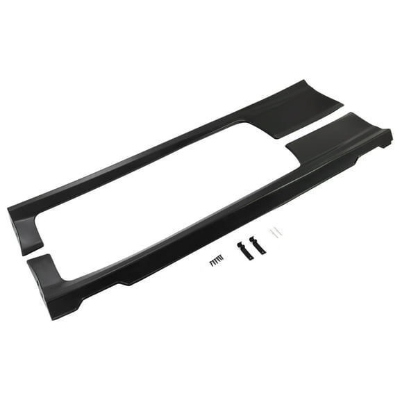 Pair Side Skirts Rocker Panel Black Kit For Honda Civic Coupe 2Dr 2006-2011