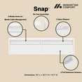 thumbnail image 4 of Duncan 70" TV Stand in White made from Engineered Wood, 4 of 11