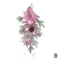 thumbnail image 3 of Guirnaldas navideñas artificiales para colgar en la pared de la puerta de entrada, decoración para exteriores, jardín, patio, ventana, puerta, adornos navideños Z1T4, 3 of 5