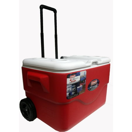 coleman rolling cooler 50 quart