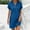 *Blue, variant on U Women V Neck Short Sleeves Shirts Dress,Casual Flowy Summer Beach Vacation Shifts Light Blue,Womens Plus M