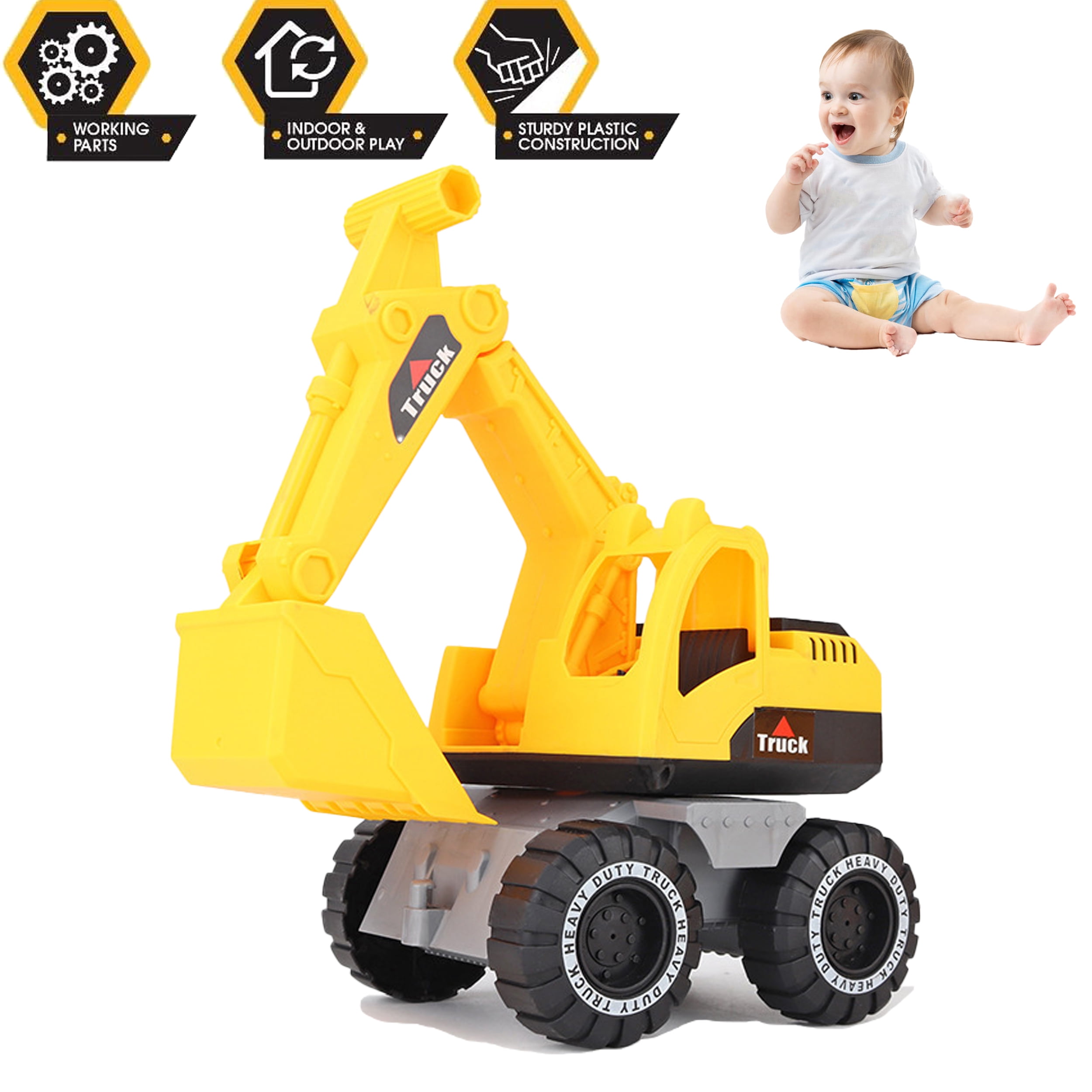 CreHeaven Big Toddler Beach Truck Toys Sand Truck Toy Hot