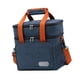 thumbnail image 1 of Bolsa térmica para el almuerzo, reutilizable, impermeable y a prueba de fugas, ideal para acampar. Azul oscuro, 1 of 9