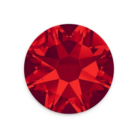 Ss9 Xilion Rose - Swarovski Xilion Rose Flat Back 2058 7mm Light Siam (Package of 5)
