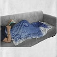 thumbnail image 6 of Grunge Soft Flannel Fleece Throw Blanket, Wet Surface Inspired Bubble Water Rain Drop Crystals Freshness Design, Cozy Plush for Indoor and Outdoor Use, 50" x 60", Violet Blue, by Ambesonne, 6 of 6