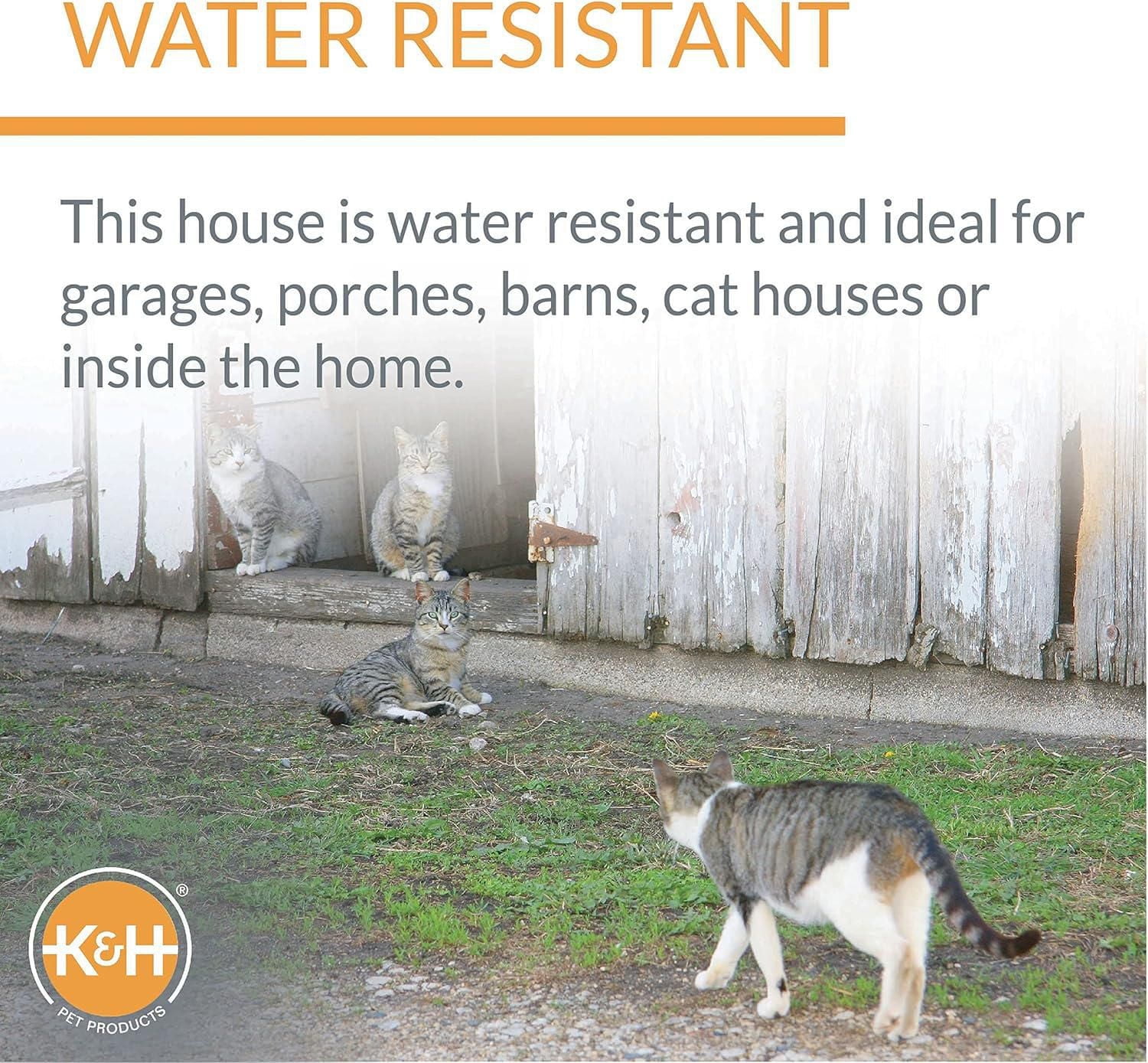 K&H Maison rouge chauffante extérieure pour chats