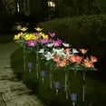 thumbnail image 1 of Luces Solares de Flores, Encendido y Apagado Automático, Resistentes a La Intemperie Ip65, Tallos Ajustables, Decoración para Jardín Exterior, Colores Vibrantes, Fácil Instalación, Tamaño 75 X 10 Cm, 1 of 6