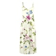 thumbnail image 5 of Maxi Dresses for Women Sleeveless V Neck Spaghetti Strap Summer Dresses Floral Print Boho Vacation Beach Dress Loose Fit Casual Plus Size Flowy Sundress Missing Items From Delivery Orders Placed, 5 of 5