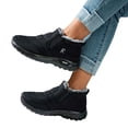 thumbnail image 4 of Bnwani Boots for Women,Winter Boots,Round Toe,Water-Resistant,Non-slip,Slip-on,Black,42(US:9), 4 of 7