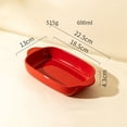thumbnail image 2 of Baked Rice Baking Dish Ceramic Double Ear Baking Bowl Home Microwave Plate Oven Special Utensils, 2 of 5
