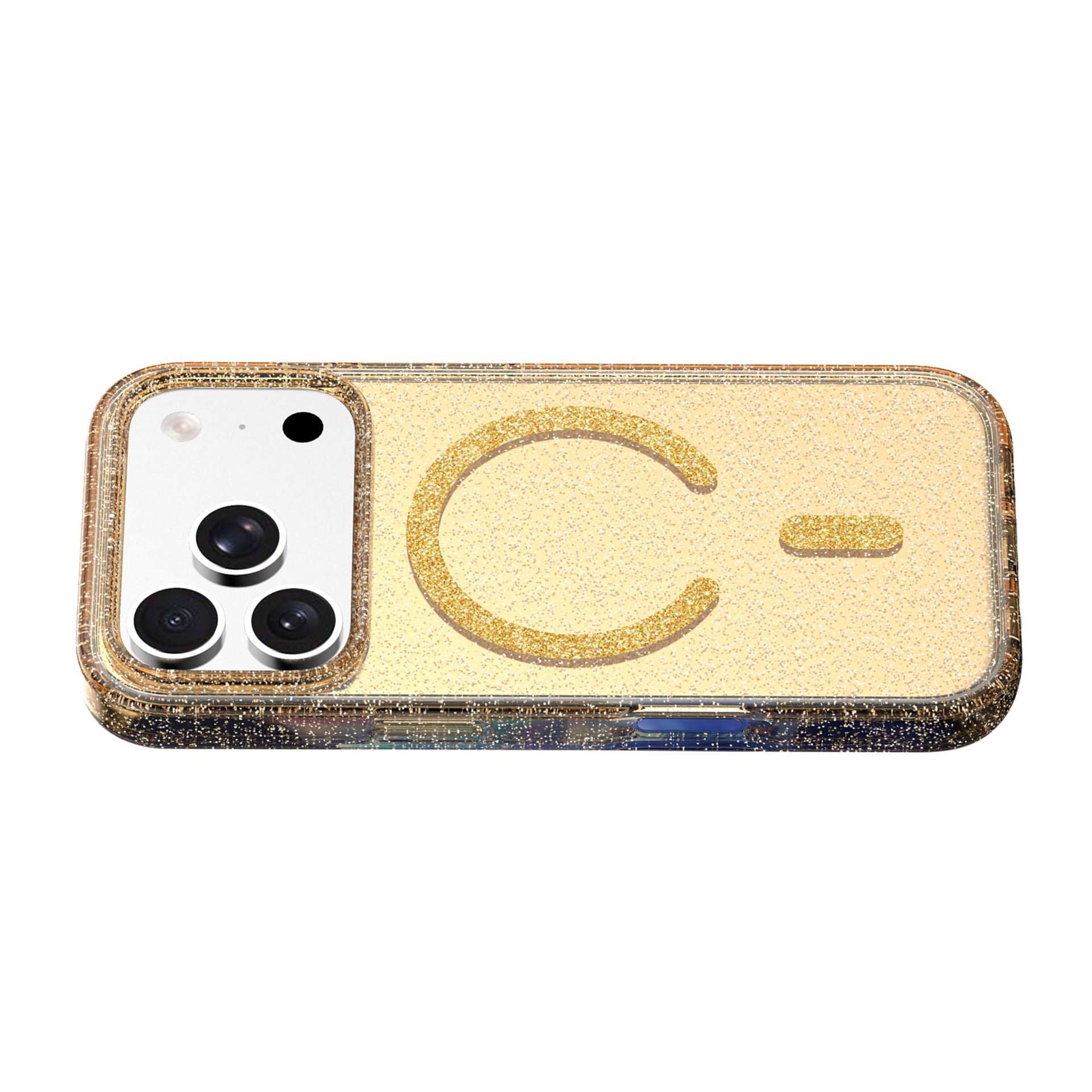 Glitter Shine LumiMag Color Case for iPhone 17 Pro - Gold