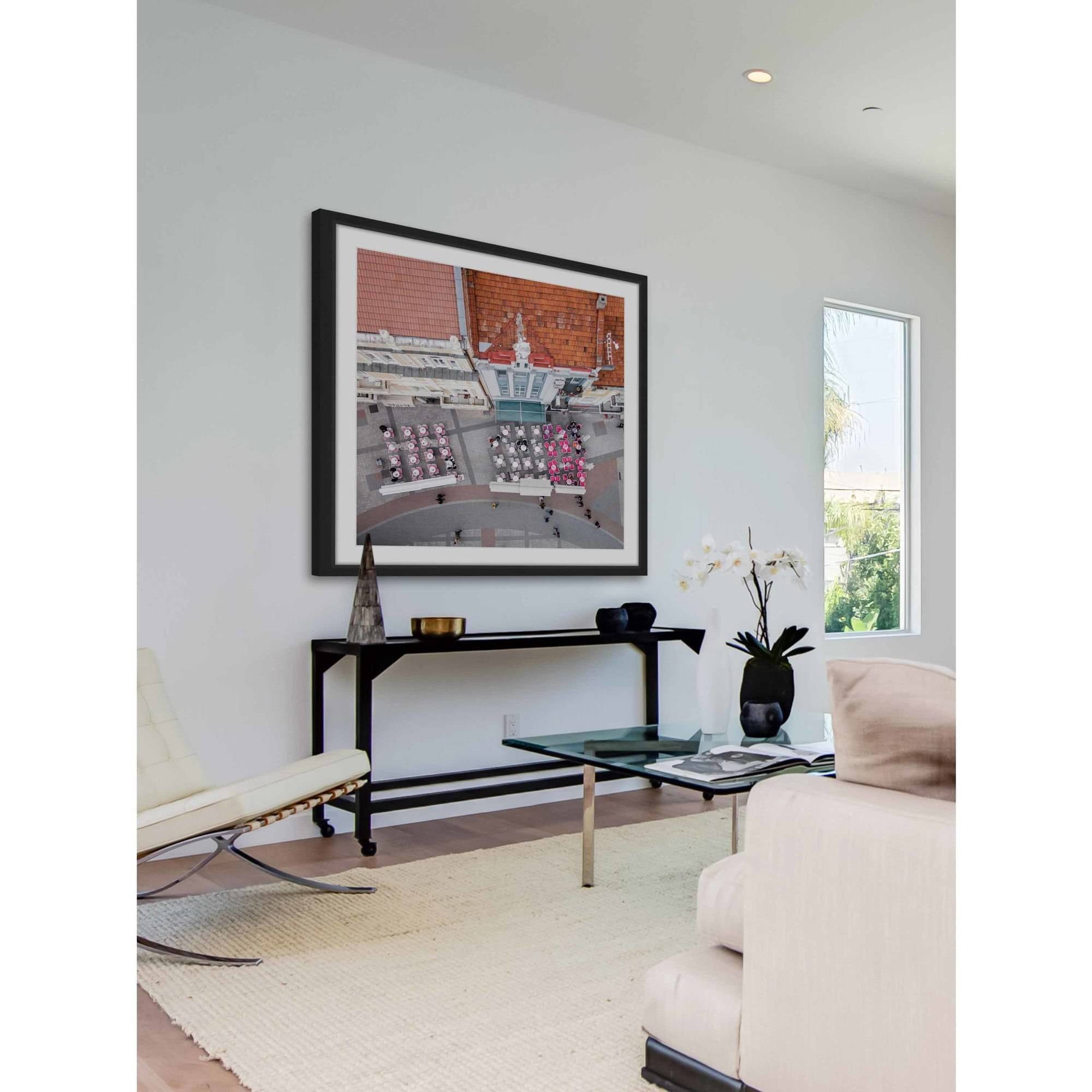 "Outdoor Eating" Framed Painting Print