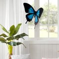 thumbnail image 2 of 2X Fridge Blue Black Butterfly Deco Motorcycle Car Sticker, 2 of 5
