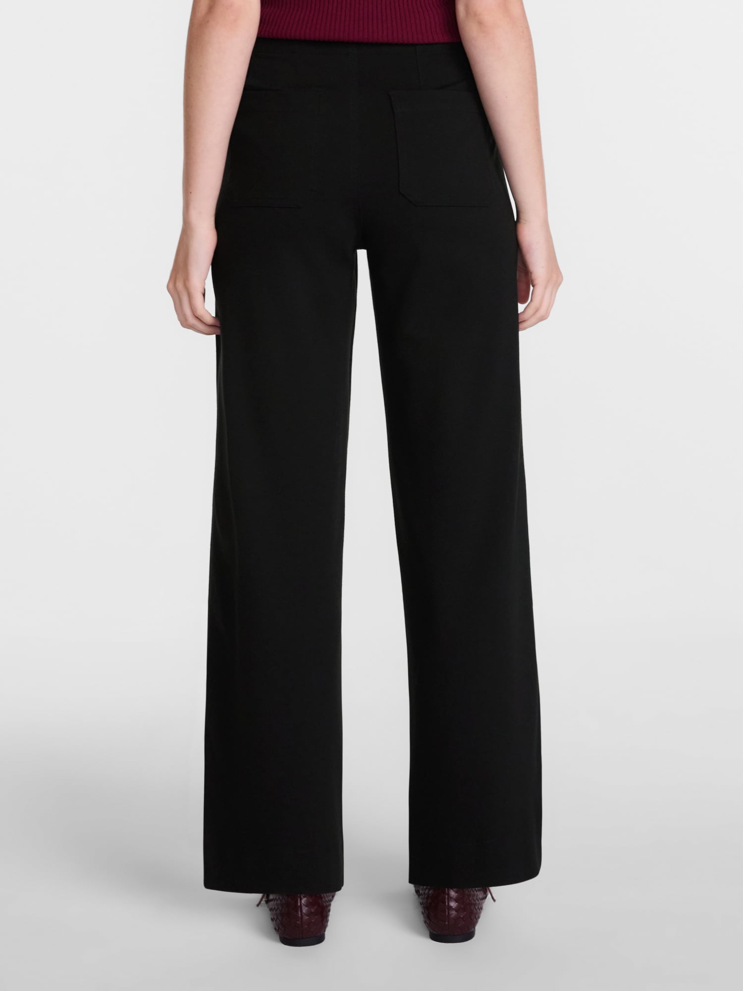 Scenario Women's Patch Pocket Ponte Pants, 28" Inseam, Sizes 0-20