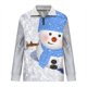 thumbnail image 4 of Sudadera sin capucha para hombre, informal, a la moda, con cuello alto, estampado navideño, cremallera, jersey de manga larga, blusa de poliéster para hombre, 4 of 5