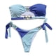 thumbnail image 5 of Gibobby Trajes de Natación para Mujer Mujeres natación playa traje de baño Bikini conjunto Bandeau vendaje moda Sexy diamante trajes de baño traje de bañ(Azul,CH), 5 of 5
