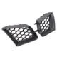 thumbnail image 3 of Parrilla Superior Delantera De Coches, Parrilla De Entrada De Aire De Parachoques Negro Brillante 2 Piezas Para Actualización, 3 of 7