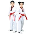 thumbnail image 4 of Ropa de Taekwondo para niños y adultos, de manga larga y manga corta, de algodón, para hombres y mujeres, para verano y otoño, para principiantes, para entrenamiento de Taekwondo, 4 of 4