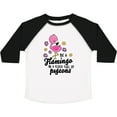 thumbnail image 3 of Inktastic Be a Flamingo in a Flock of Pigeons with Flowers Girls Toddler T-Shirt, 3 of 5