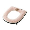 thumbnail image 2 of YgkuHd Toilet Seat Cover, Thickened Universal Toilet Seat Cushion Sitting Toilet Cover Warm Version Washable Toilet Seat Cushion Household Toilet Collar Washable D Shapetoilet Seat Cushion (Pink), 2 of 6