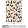 thumbnail image 3 of Chickens Blanket Super Soft Cozy Rooster Throw Blanket, Lightweight Fuzzy Comfy Flannel Blanket Warm Plush Throw Blankets for Couch, Sofa, Bed Travel and Camping Blanket Gifts Chickens, 3 of 6