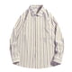 thumbnail image 2 of pstuiky camisa de manga larga para hombre, Camisa de manga larga con cuello vuelto, rayas y botones para hombre Tops de hombre xl, 2 of 7
